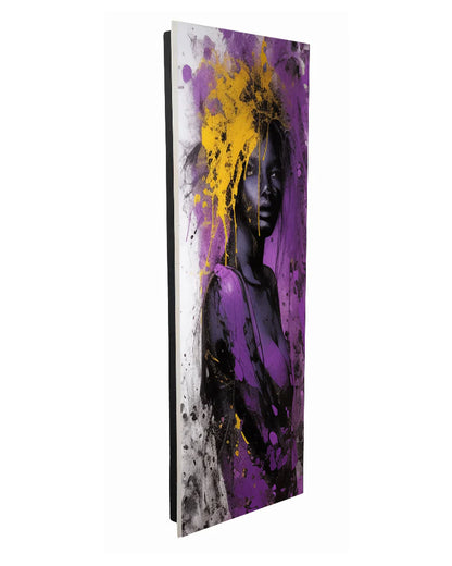 PURPLE GIRL | PRINT DESIGNER RADIATOR - www.designradiatorspecialist.nl